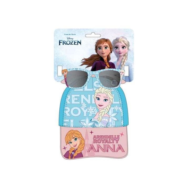 Cerdá Conjunto de Gorra y Gafas de Sol para Niños Frozen - Talla 53 cm - Edad Mínima 3 Años - Color Azul