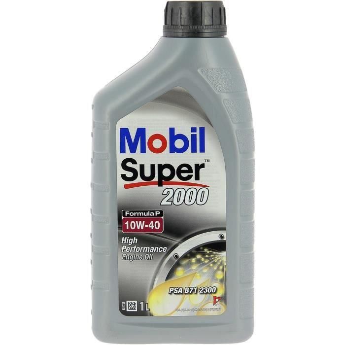 Bidón de aceite de motor - MOBIL - S2000 10W40 Formula-P - 1 L - 4 estaciones Bidón de aceite de motor - MOBIL - S2000 10W40 Formula-P - 1 L - 4 estaciones