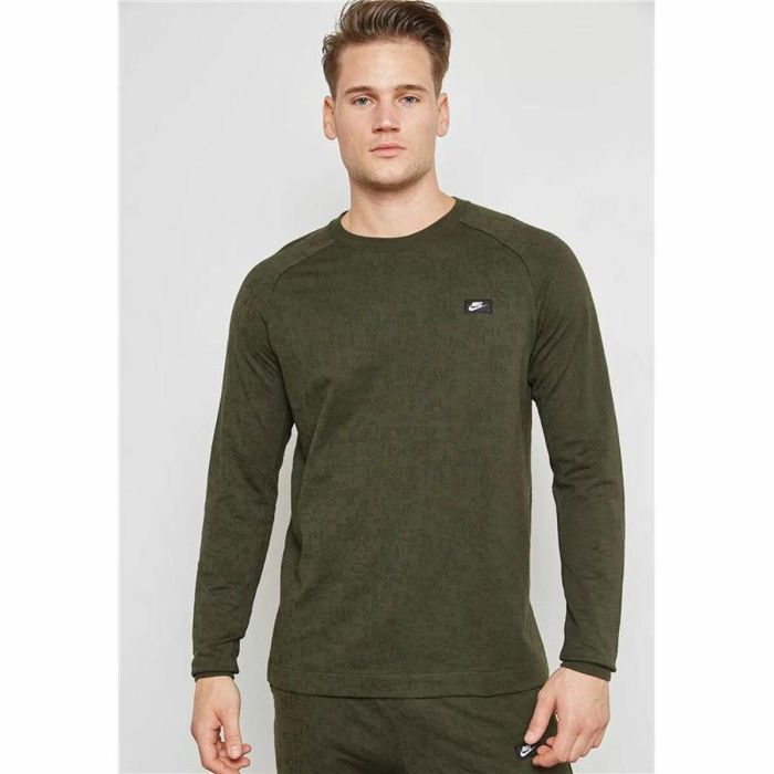 Sudadera sin Capucha Hombre Nike Modern Verde 3 Sudadera sin Capucha Hombre Nike Modern Verde 3
