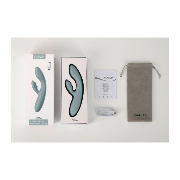 Vibrador Doble Estimulación Svakom Turquesa 11 Vibrador Doble Estimulación Svakom Turquesa 11