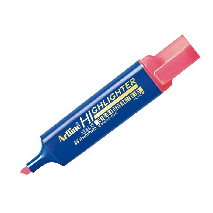 Rotulador Artline Fluorescente Eks-600 Rosa Punta Biselada 10 unidades 1