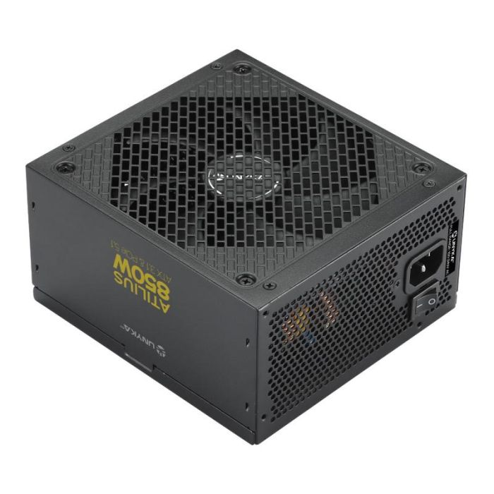 Unyka ATILIUS Gaming Fuente Alimentación ATX 850W 80 PLUS Gold Cybenetics Gold, ATX 3.1 PCIe 5.1, 849.5W Raíl Único +12V, Ventilador 120mm 1