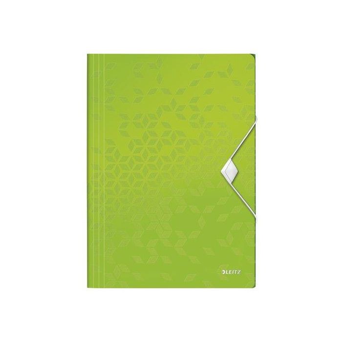 Carpeta De Gomas Y Solapas Leitz Wow Pp A4 Verde 10 unidades