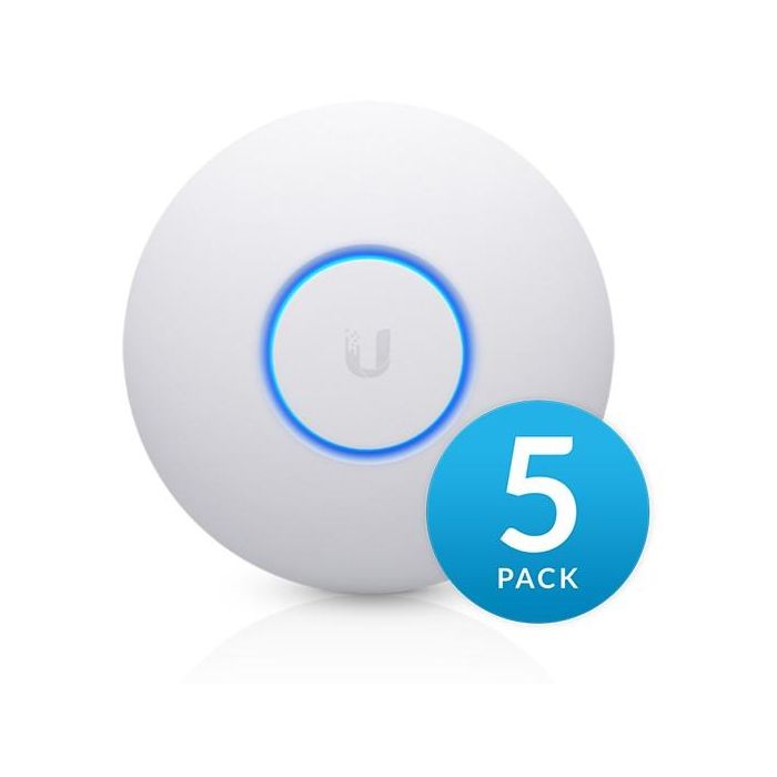 Ubiquiti UAP-nanoHD-5 Punto de Acceso WiFi AC Dual Band 2.4/5GHz 1733Mbps PoE para Techo/Pared (Pack de 5) 5