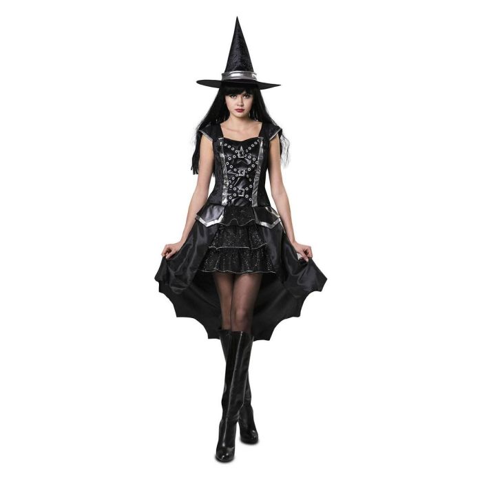 Disfraz bruja plateada talla s Disfraz bruja plateada talla s