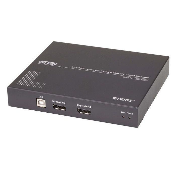 Aten USB DisplayPort Dual View HDBaseT™ 2.0 KVM Extender (4K@100m for Single View) 1 Aten USB DisplayPort Dual View HDBaseT™ 2.0 KVM Extender (4K@100m for Single View) 1