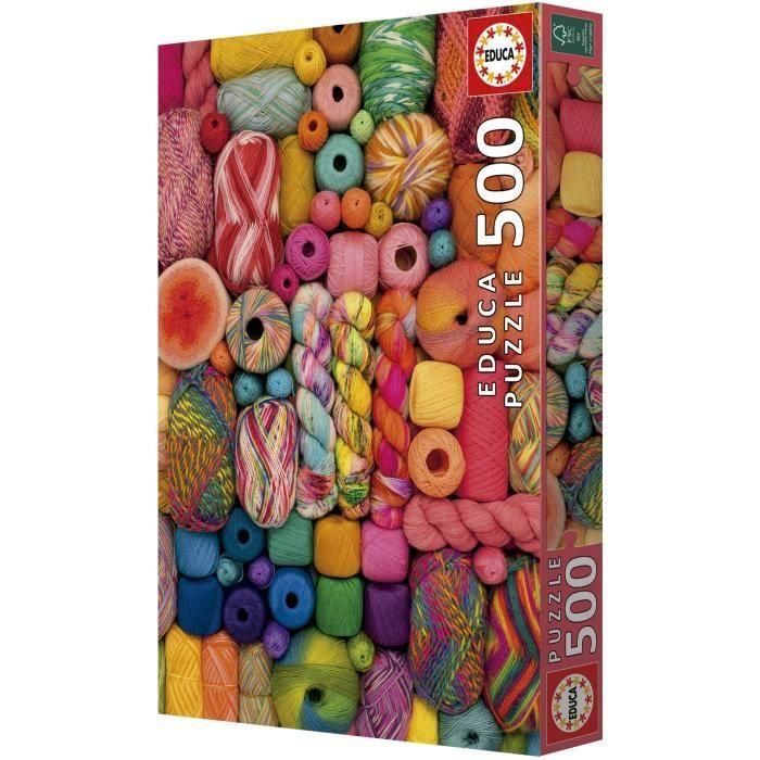 Educa Puzzle 500 Piezas Hilos con Cola FIX PUZZLE® Edad +11 años 2