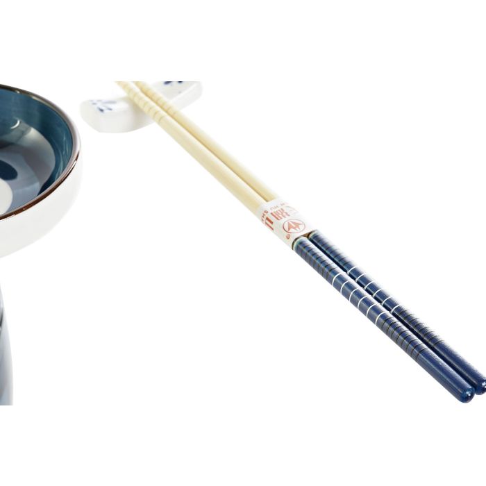 Sushi Oriental DKD Home Decor Azul Blanco 29.5 x 7.3 x 34 cm Set de 8 3 Sushi Oriental DKD Home Decor Azul Blanco 29.5 x 7.3 x 34 cm Set de 8 3