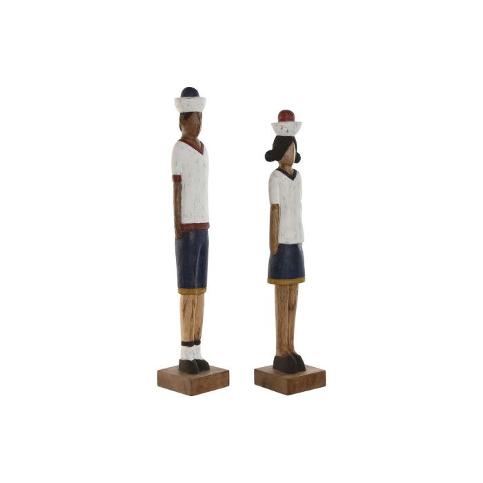 Figura Atlantico DKD Home Decor Multicolor 10 x 59 x 10 cm (2 Unidades)