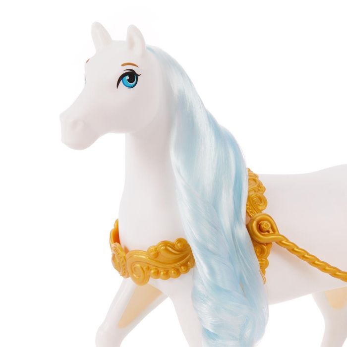 Mattel Hym33 Carruaje Elegante de Cenicienta Disney Princess con noble caballo blanco, puerta que se abre y detalles dorados. 4 Mattel Hym33 Carruaje Elegante de Cenicienta Disney Princess con noble caballo blanco, puerta que se abre y detalles dorados. 4