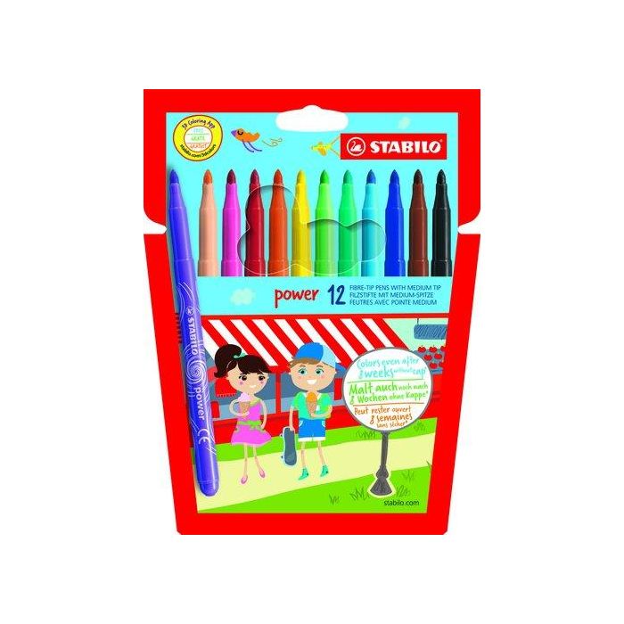 Stabilo Rotuladores Power Colores Surtidos Estuche 12 Unidades