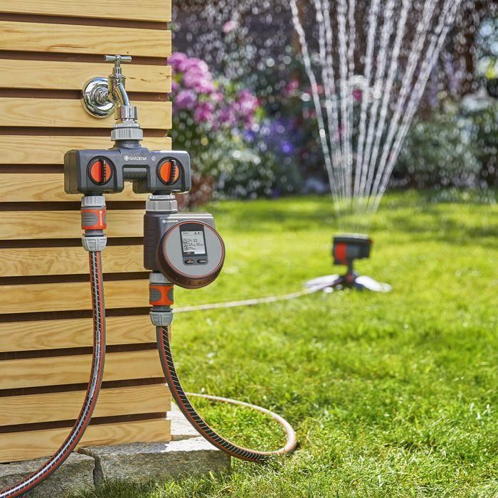 Gardena Programador de Riego Flex para Grifos 20/27 y 26/34 - Fácil Programación, Ciclos Cortos para Macetas, Módulo Extraíble 2