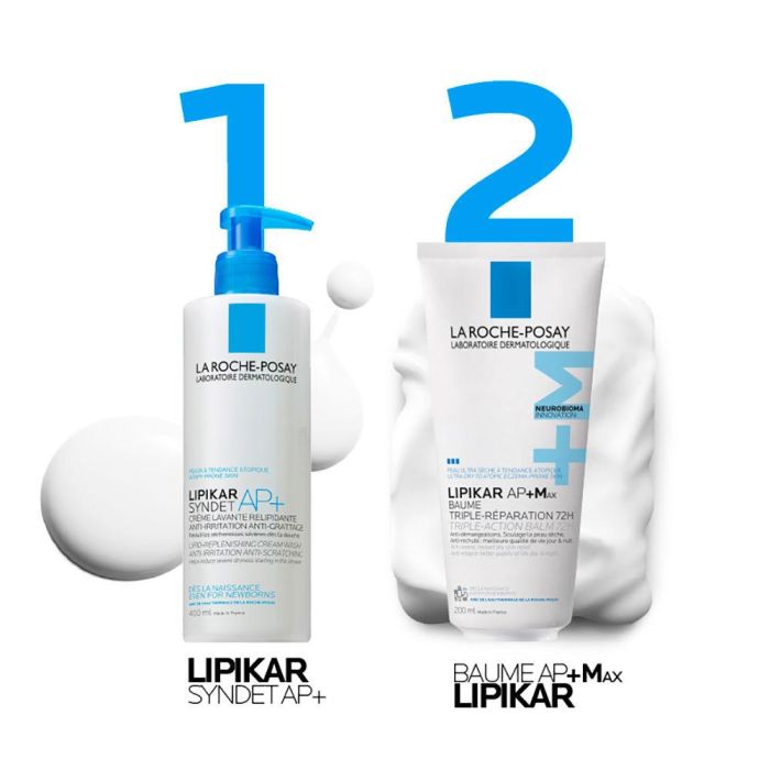 La Roche Posay LIPIKAR AP+ MAX Bálsamo Triple Reparación 72H 200 ml Piel Seca Atópica 3