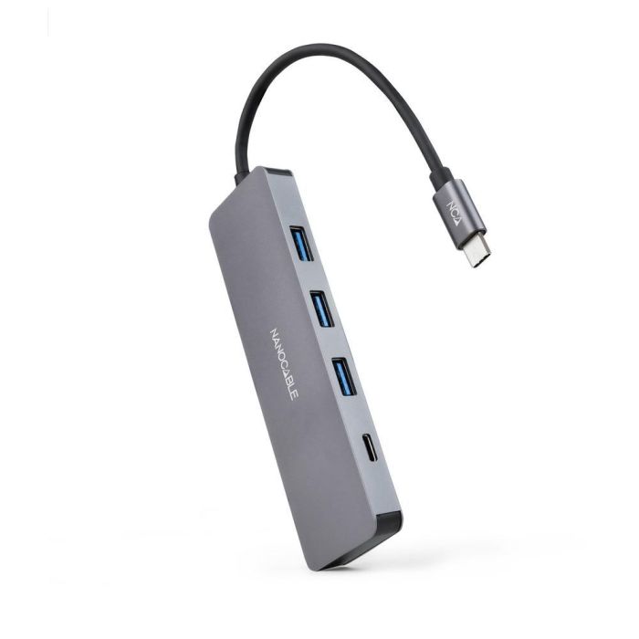 Hub USB Tipo-C Nanocable 10.16.4409/ 3xUSB/ 1xUSB Tipo-C/ Gris Hub USB Tipo-C Nanocable 10.16.4409/ 3xUSB/ 1xUSB Tipo-C/ Gris