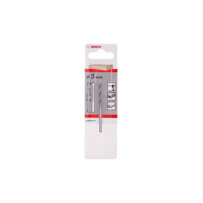 Bosch 2 608 596 301 Broca espiral para madera 4mm de diámetro, 75mm de longitud - para madera noble y blanda 1
