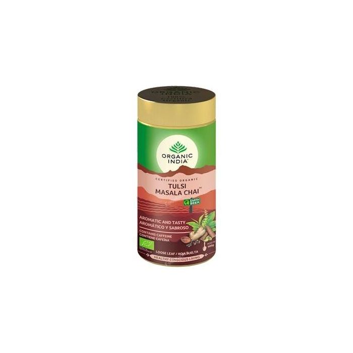 ORGANIC INDIA Tulsi Masala Chai Infusion Ayurvedica 100Gr