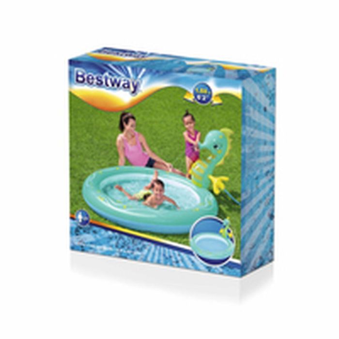 Bestway Piscina Hinchable Infantil Chorro Caballito 188x160x86 cm +2 Años Jardin 53114 17