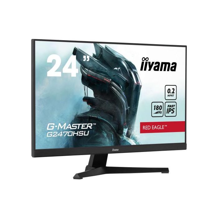 Iiyama G2470HSU-B6 Monitor 24" IPS 180Hz 0.2ms Full HD Negro con 4x USB 3.2 2