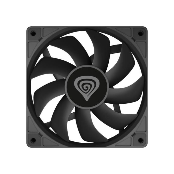 Genesis Ventilador Caja Oxal 120 Negro para PC, 120mm, 1300 RPM, Flujo Aire 46.1 CFM, Ruido 22.1 dB, 3 Pines