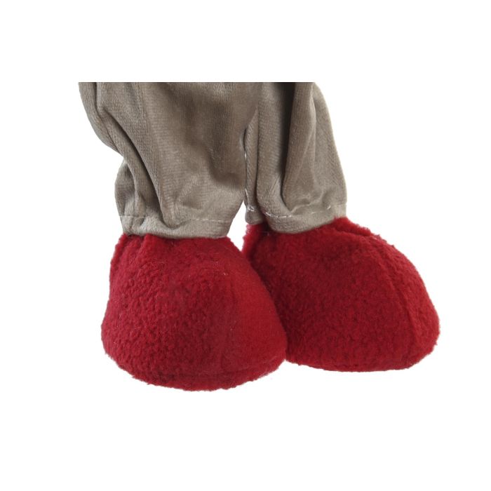 DKD Home Decor Figura de Navidad Tradicional Poliester Roja con Corazón 8x35x15 cm (2 Unidades) 2