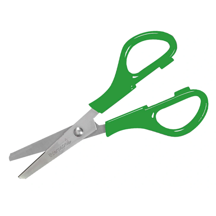 Liderpapel Tijera Unidad con Puntas Redondeadas y Hoja de Acero Inoxidable, Mango de Plástico Agradable al Tacto, Corta Papel, Cartón, Fotos y Tela 2