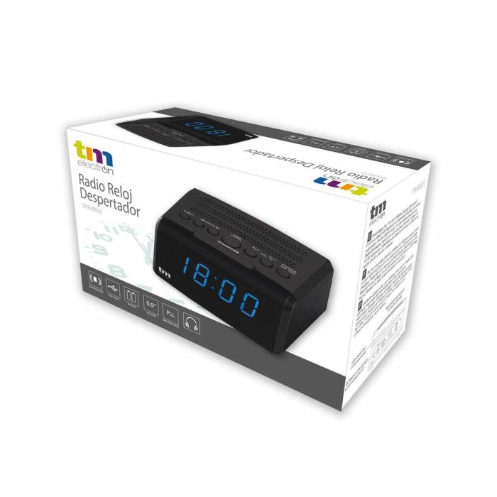 Radio Despertador LED PLL FM 0,5 W 2 Radio Despertador LED PLL FM 0,5 W 2
