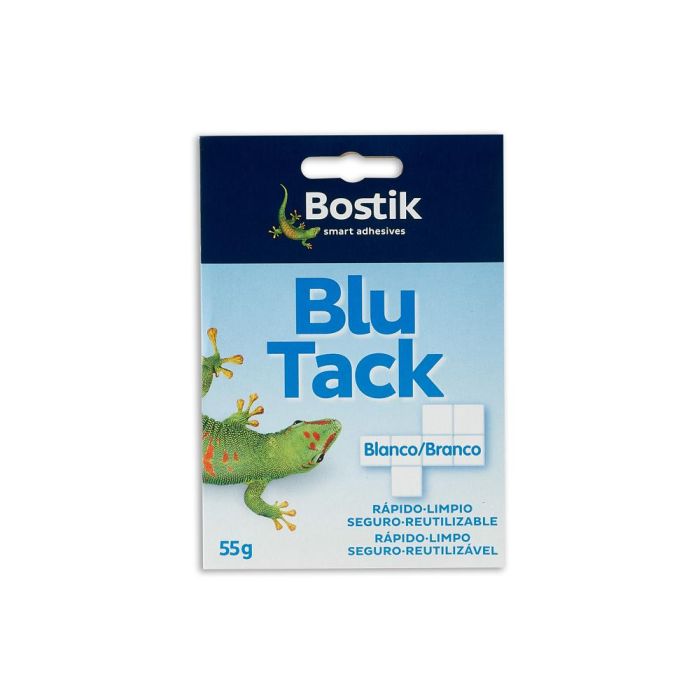 Bostik Masilla Adhesiva Blu Tack Cuarteado 55 gr Blanco 1