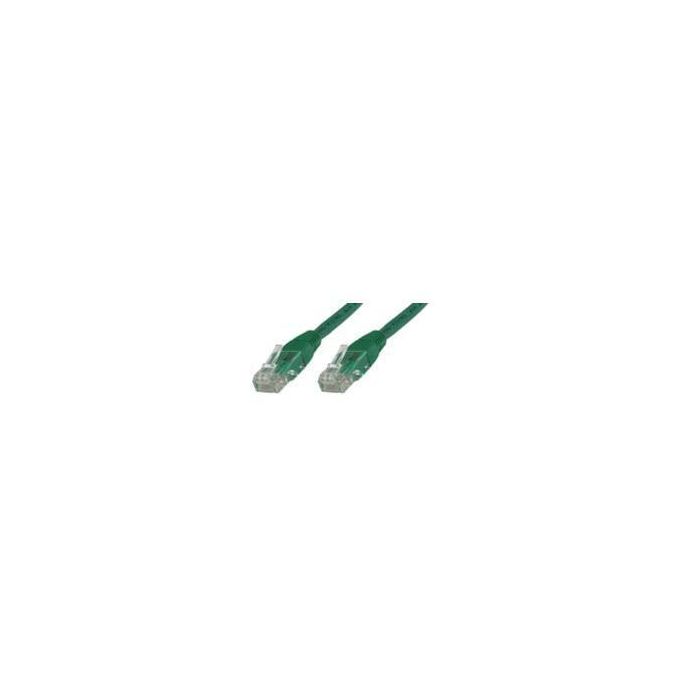 MicroConnect Cable de Red CAT5e U/UTP 2m, verde – Conexión confiable para redes de oficina y hogar, compatible con CAT5