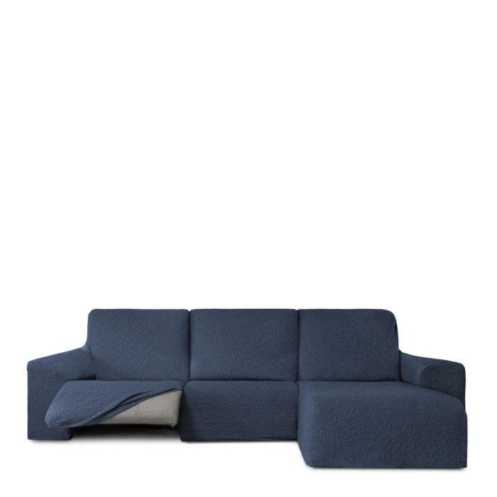 Funda para chaise longue de brazo corto derecho Eysa ROC Azul 120 x 120 x 360 cm 1