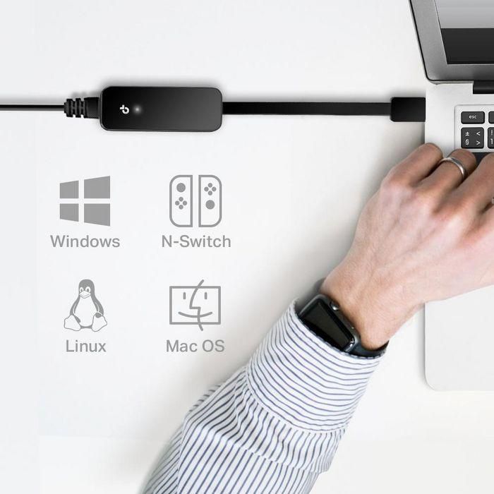 TP-Link UE306 Base para portátil y replicador de puertos Negro, Gigabit Ethernet, Conectar y usar (Plug and Play) 7