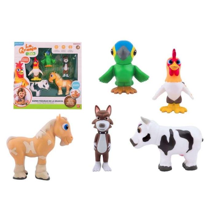 Bandai Figuras La Granja De Zenon Pack 5 Super 13x47x10 cm