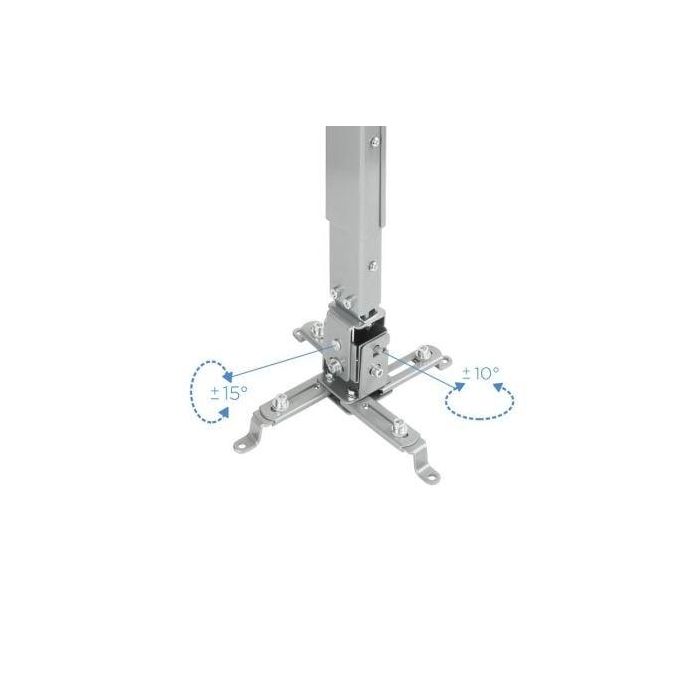 TooQ PJ2012T-S Soporte de Techo para Proyector Inclinable y Nivelable hasta 20kg Plata 2