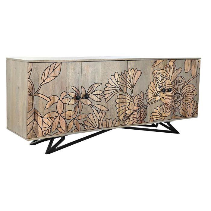 Buffet Tropical DKD Home Decor Gris Natural 45 x 74 x 177 cm