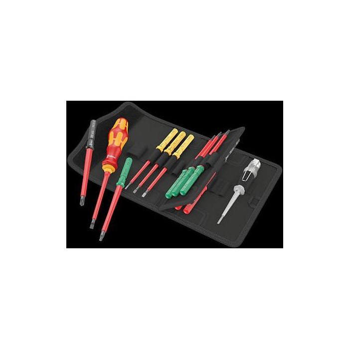 Wera 05006607001 Kraftform Kompakt VDE 16 Universal 1 Juego de Destornilladores, 16 piezas 1
