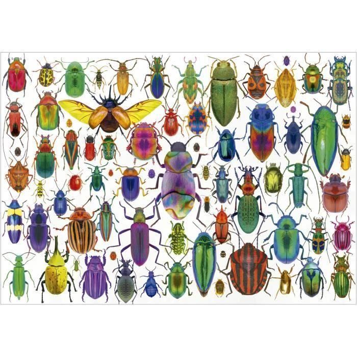 Educa Puzzle Escarabajos de 500 Piezas para Adultos y Niños +11 Años | Juego de Mesa de Cartón con Cola Especial FIX PUZZLE® 1