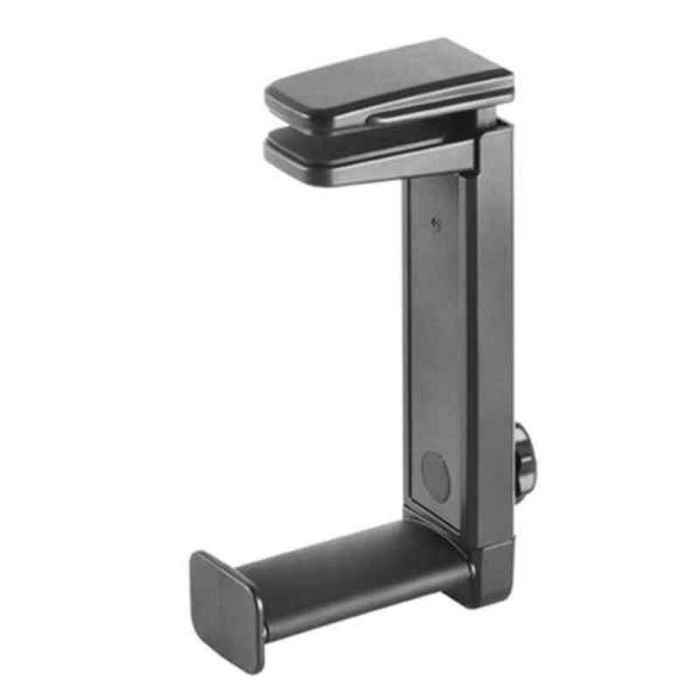 Mars Gaming Soporte para Auriculares MHH2 Dual 2 en 1, Instalación Bajo o Sobre Mesa, Rotación 360º