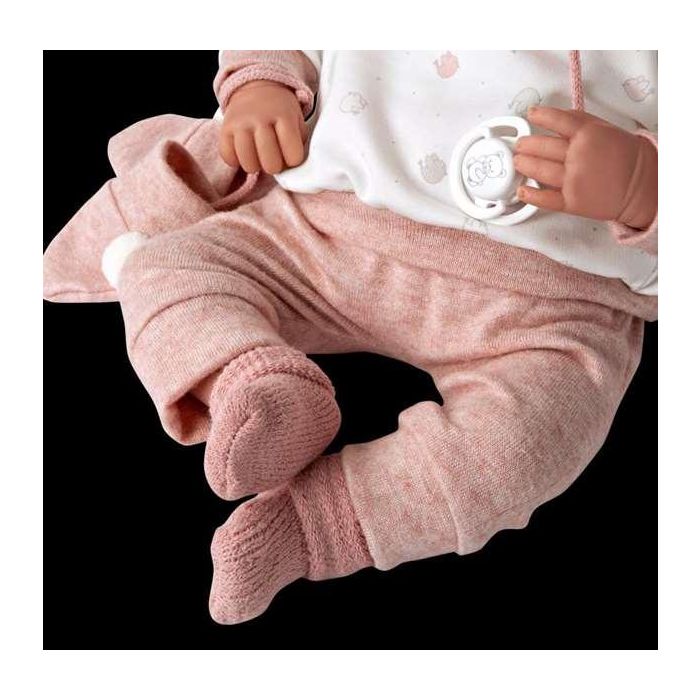 Muñecas Arias Muñeca Elegance 45 cm Zoe Rosa con Manoplas (Muñeco de Peso) 6
