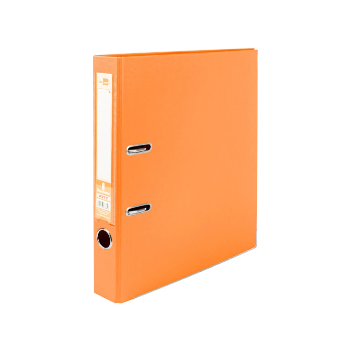 Liderpapel Archivador de palanca A4 Documenta forrado PVC con rado lomo 52mm naranja compresor metálico 1