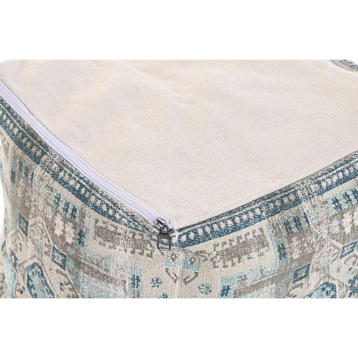 Cojin Suelo Arabe DKD Home Decor Azul Beige 40 x 40 x 40 cm 1