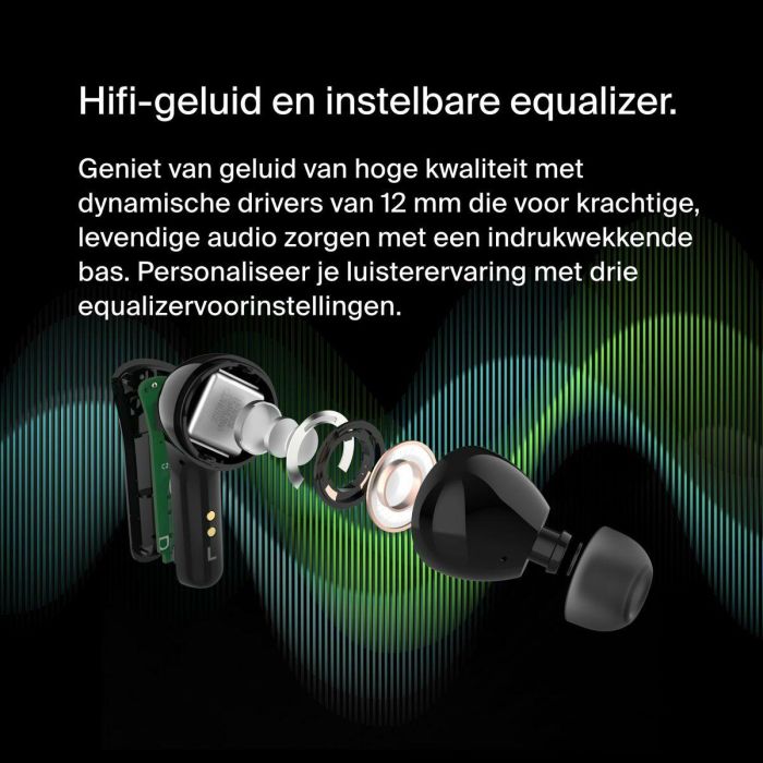 Belkin SOUNDFORM Motion Auriculares In-Ear True Wireless IPX5 con Cancelación de Ruido y Batería de 24h Negro 3 Belkin SOUNDFORM Motion Auriculares In-Ear True Wireless IPX5 con Cancelación de Ruido y Batería de 24h Negro 3