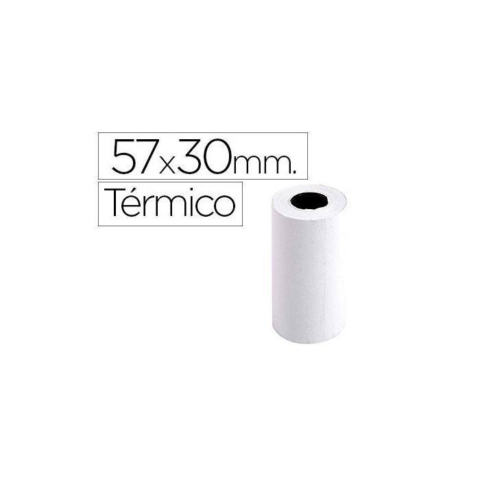 Rollo Sumadora Exacompta Termico 57 mm X 30 mm 55 gr-M2 Sin Bisfenol A 20 unidades