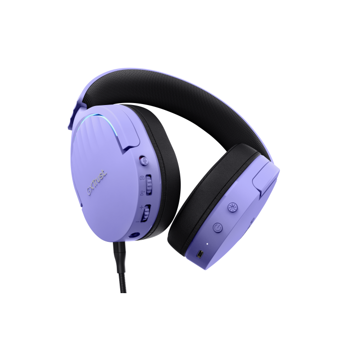Trust Auriculares Gaming Inalámbricos GXT 491P Fayzo Doble Conexión 2.4GHz y Bluetooth Morado 25305 3 Trust Auriculares Gaming Inalámbricos GXT 491P Fayzo Doble Conexión 2.4GHz y Bluetooth Morado 25305 3