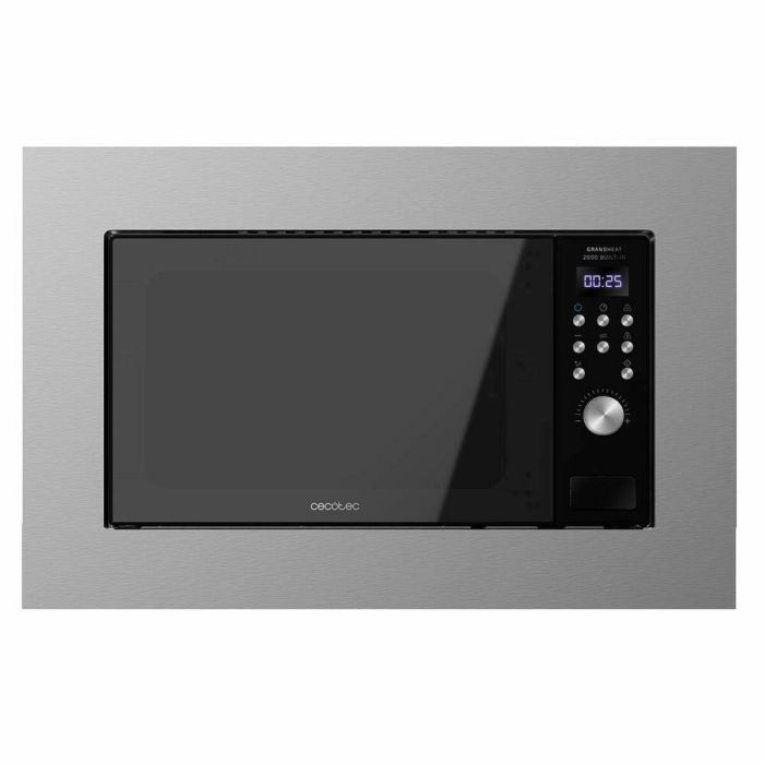Cecotec 01380 Microondas Encastrable Digital con Grill 20L, 700W Microondas, 900W Grill, Interior Acero Inoxidable Negro/Acero Cecotec 01380 Microondas Encastrable Digital con Grill 20L, 700W Microondas, 900W Grill, Interior Acero Inoxidable Negro/Acero