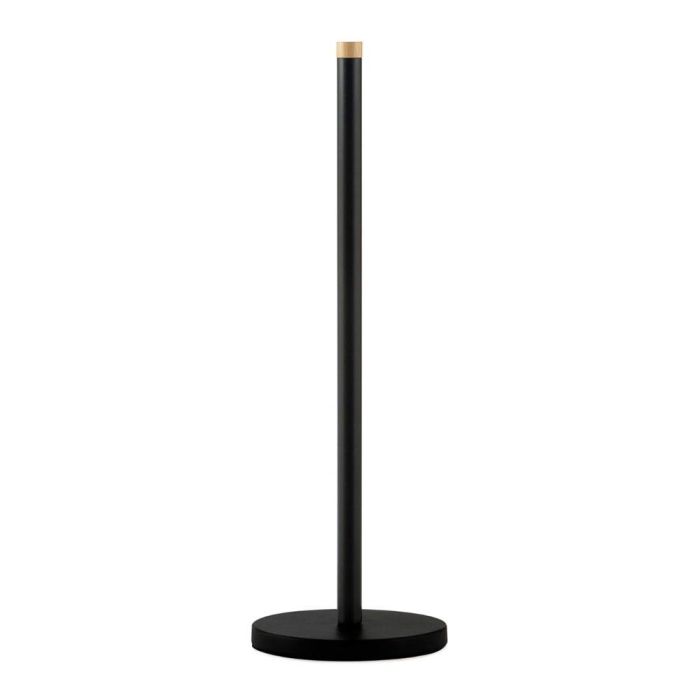 Andrea House Portarrollos de baño ba72125, metal negro, hasta 5 rollos, Ø15x46.5cm