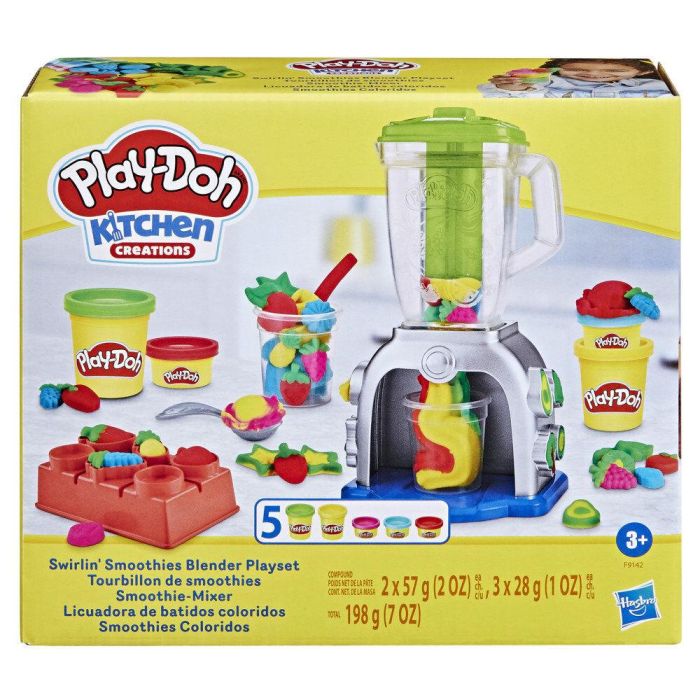 Play-Doh F9142 Licuadora de Batidos Coloridos de Juguete para Crear Frutas y Vegetales de Plastilina. Set de Comida para Niños. 20 Play-Doh F9142 Licuadora de Batidos Coloridos de Juguete para Crear Frutas y Vegetales de Plastilina. Set de Comida para Niños. 20