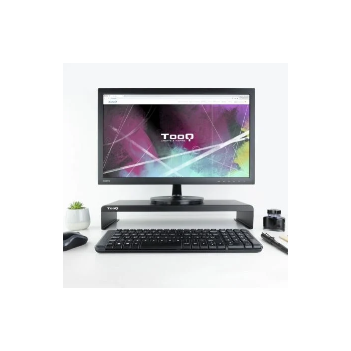 Tooq Soporte TQMR0121 para Monitor/Portátil hasta 20kg Negro 500x202x82 mm