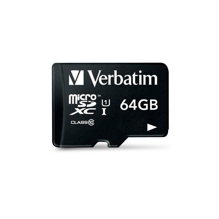 Verbatim Micro Sdhc 64 grb Clase 10 C-Adaptador 1 Verbatim Micro Sdhc 64 grb Clase 10 C-Adaptador 1