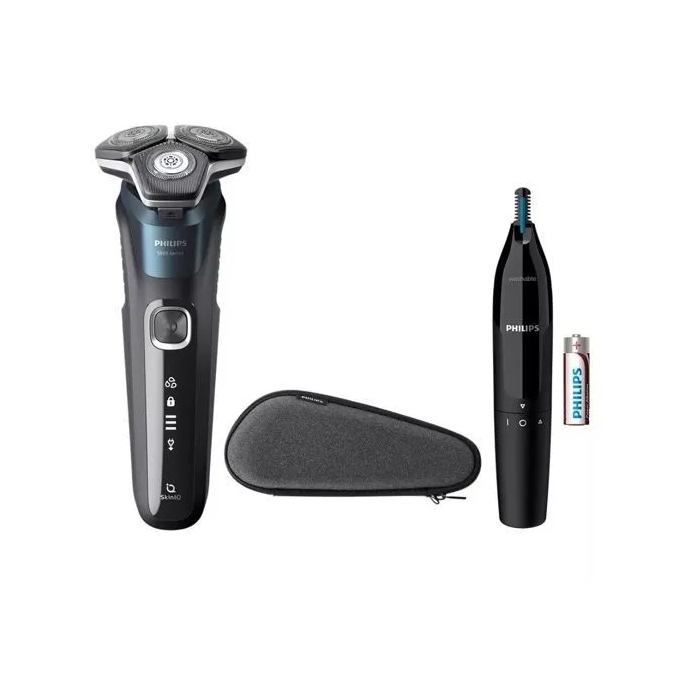 Philips Afeitadora eléctrica recargable y resistente al agua S5889-11 1