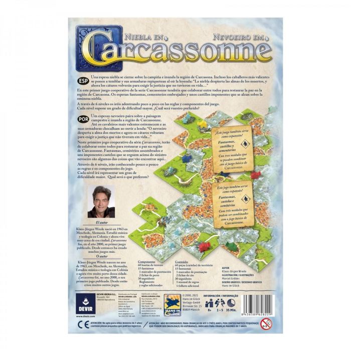 Devir Juego de Mesa Carcassonne Niebla En - Edición Cooperativa Compatible con el Juego Original 2 Devir Juego de Mesa Carcassonne Niebla En - Edición Cooperativa Compatible con el Juego Original 2