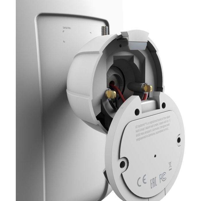 LD Systems Integration Serie Dqor (LDDQOR8W) 8" Two-Way Passive Indoor/Outdoor Installation Loudspeaker 8 Ohm, White Warranty 5 Years (Pu2) 4